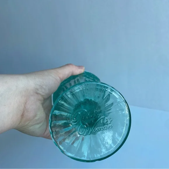 The Pioneer Woman Goblet Set of 4 Elegant Teal Hobnail Southern VTG Style NWOT - Picture 5 of 5